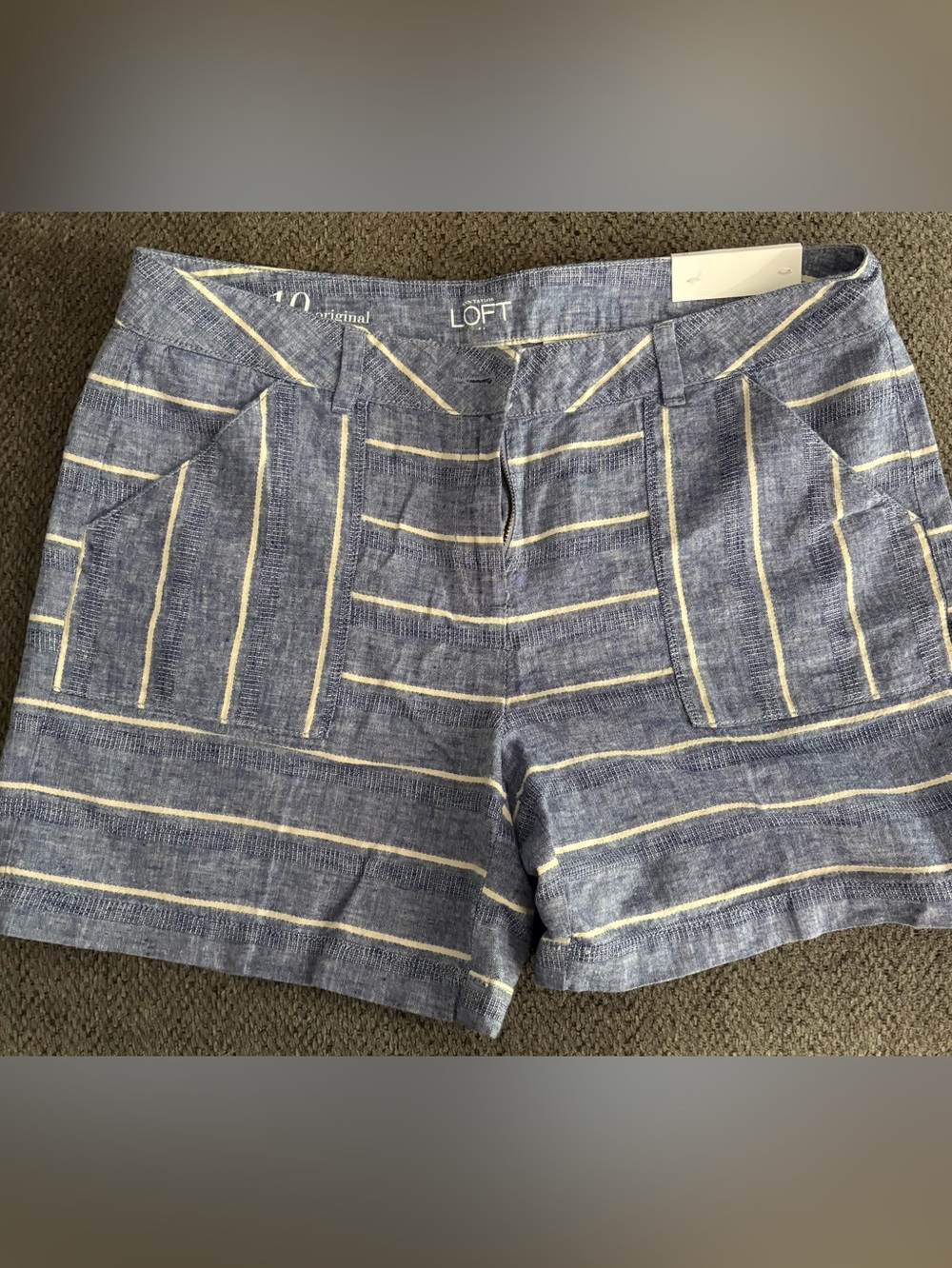 Ann Taylor LOFT Blue Stripe Women's Shorts